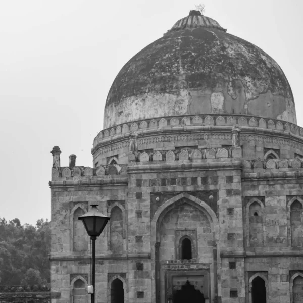 Mughal Arquitetura Dentro Lodhi Jardins Delhi Índia Bela Arquitetura Dentro — Fotografia de Stock