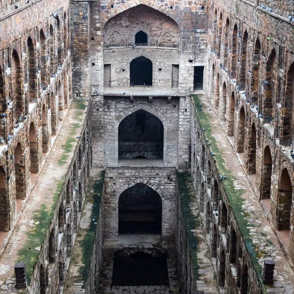 stock image Agrasen Ki Baoli (Step Well) situated in the middle of Connaught placed New Delhi India, Old Ancient archaeology Constructions