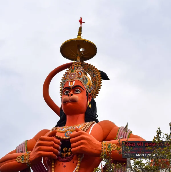 Gran Estatua Del Señor Hanuman Cerca Del Puente Metro Delhi —  Fotos de Stock
