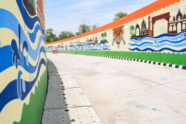 Yeni Delhi, Hindistan, 21 Haziran 2022 - Başbakan Narendra Modi Pragati tünelini ve Pragati Meydan Entegre Geçiş Koridoru Projesi 'nin beş alt geçidini ulusa adadı, Pragati Tüneli trafik hareketine açıldı