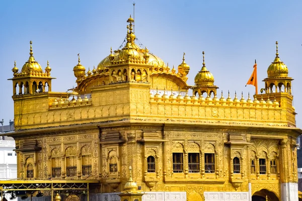 Gyönyörű Kilátás Nyílik Arany Templom Harmandir Sahib Amritsar Punjab India — Stock Fotó