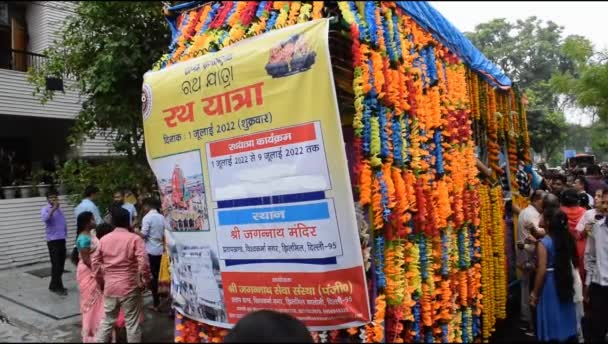 Нью Делі Індія Липня 2022 Велике Зібрання Прихильників Різних Частин — стокове відео