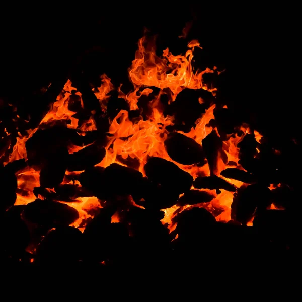 Огненное Пламя Черном Фоне Пламя Пламени Текстуры Фона Красиво Огонь — стоковое фото