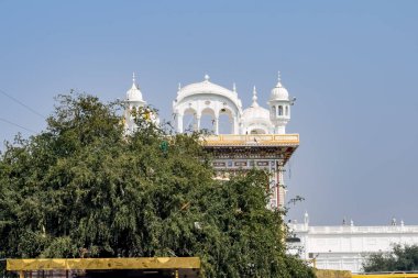 Amritsar, Punjab, Hindistan 'daki Altın Tapınak (Harmandir Sahib), Hindistan' ın ünlü Hint sih simgesi, Altın Tapınak, Amritsar, Hindistan 'daki Sihlerin ana mabedi
