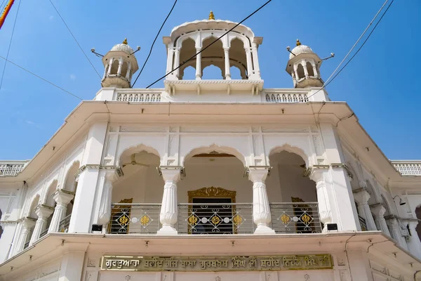 Vista Detalhes Arquitetura Dentro Golden Temple Harmandir Sahib Amritsar Punjab — Fotografia de Stock