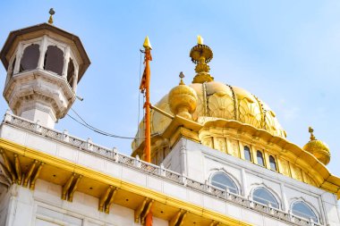 Amritsar, Punjab, Hindistan 'daki Altın Tapınak (Harmandir Sahib), Hindistan' ın ünlü Hint sih simgesi, Altın Tapınak, Amritsar, Hindistan 'daki Sihlerin ana mabedi