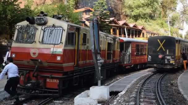 Shimla Himachal Pradesh India May 2022 Toy Train Kalka Shimla — 图库视频影像
