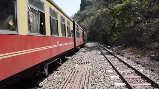 Shimla Himachal Pradesh Indie Května 2022 Hračkový Vlak Kalka Shimla — Stock video