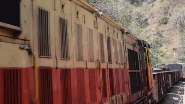 Shimla Himachal Pradesh India Mayo 2022 Tren Juguete Kalka Shimla — Vídeo de stock
