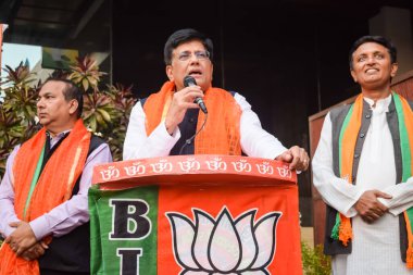 Yeni Delhi, Hindistan - 27 Kasım 2022 - Piyush Goyal Kabine Bakanı ve Bharatiya Janata Partisi 'nin (BJP) çekirdek üyesi