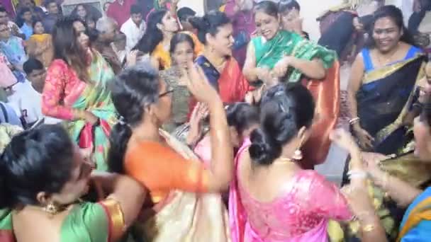 Delhi India 2022 Oktober Toegewijden Die Spirituele Dans Uitvoeren Voor — Stockvideo