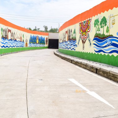 Yeni Delhi, Hindistan, 21 Haziran 2022 - Başbakan Narendra Modi Pragati tünelini ve Pragati Meydan Entegre Geçiş Koridoru Projesi 'nin beş alt geçidini ulusa adadı, Pragati Tüneli trafik hareketine açıldı