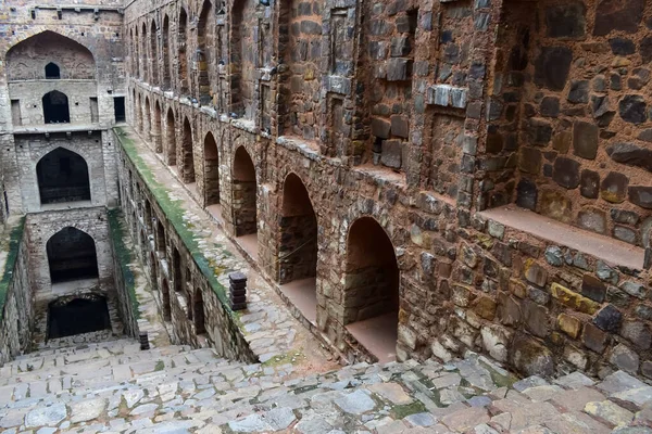 stock image Agrasen Ki Baoli - Step Well situated in the middle of Connaught placed New Delhi India, Old Ancient archaeology Construction