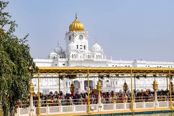 Amritsar India February 2023 Unidentified Devotees Various Parts Golden Temple — Stock Photo, Image