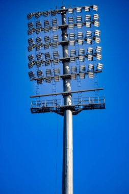 Kriket stadyumunun ışık direkleri Delhi, Hindistan, Kriket Stadyumu