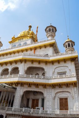 Amritsar, Punjab, Hindistan 'daki Altın Tapınak (Harmandir Sahib), Hindistan' ın ünlü Hint sih simgesi, Altın Tapınak, Amritsar, Hindistan 'daki Sihlerin ana mabedi