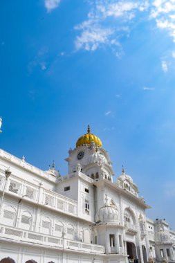 Amritsar, Punjab, Hindistan 'daki Altın Tapınak (Harmandir Sahib), Hindistan' ın ünlü Hint sih simgesi, Altın Tapınak, Amritsar, Hindistan 'daki Sihlerin ana mabedi