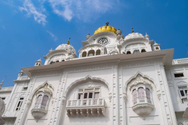 Amritsar, Punjab, Hindistan 'daki Altın Tapınak (Harmandir Sahib), Hindistan' ın ünlü Hint sih simgesi, Altın Tapınak, Amritsar, Hindistan 'daki Sihlerin ana mabedi