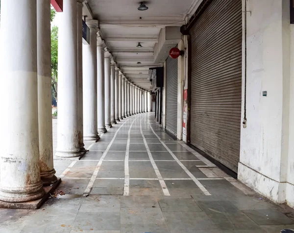 Famoso Distrito Negócios Connaught Place Conhecido Como Delhi Centro Nova — Fotografia de Stock