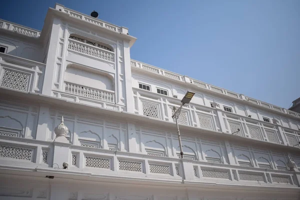 Vista Los Detalles Arquitectura Dentro Del Templo Dorado Harmandir Sahib — Foto de Stock