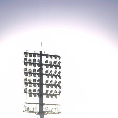 Kriket stadyumunun ışık direkleri Delhi, Hindistan, Kriket Stadyumu