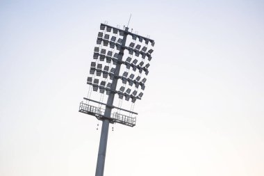 Kriket stadyumunun ışık direkleri Delhi, Hindistan, Kriket Stadyumu