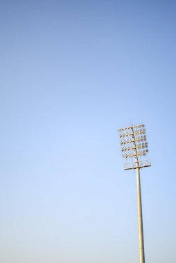 Kriket stadyumunun ışık direkleri Delhi, Hindistan, Kriket Stadyumu