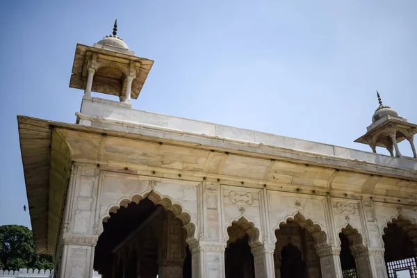 Dettagli Architettonici Lal Qila Red Fort Situato Nella Vecchia Delhi — Foto Stock