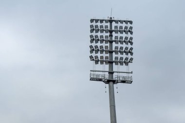 Kriket stadyumunun ışık direkleri Delhi, Hindistan, Kriket Stadyumu