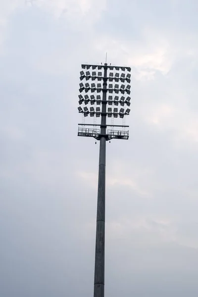 Estadio Cricket Luces Inundación Postes Delhi India Cricket Stadium Light — Foto de Stock