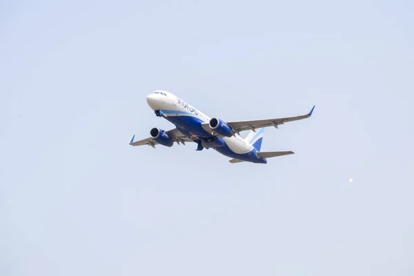 New Delhi India April 2023 Indigo Airbus A320 Take Indra — Stock Photo, Image