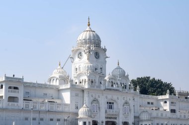 Amritsar, Punjab, Hindistan 'daki Altın Tapınak (Harmandir Sahib), Hindistan' ın ünlü Hint sih simgesi, Altın Tapınak, Amritsar, Hindistan 'daki Sihlerin ana mabedi