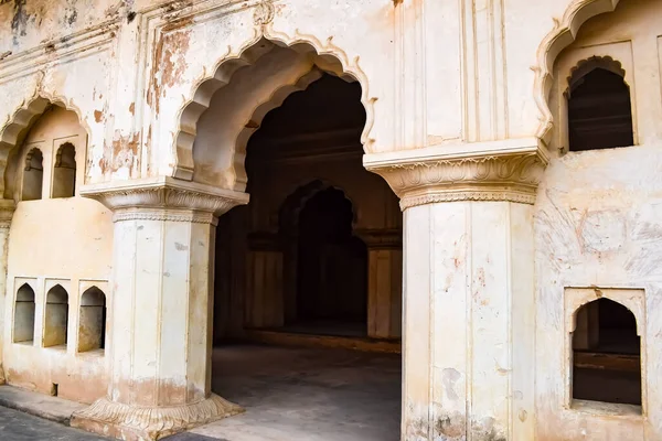 Hermosa Vista Orchha Palace Fort Raja Mahal Chaturbhuj Templo Jahangir —  Fotos de Stock