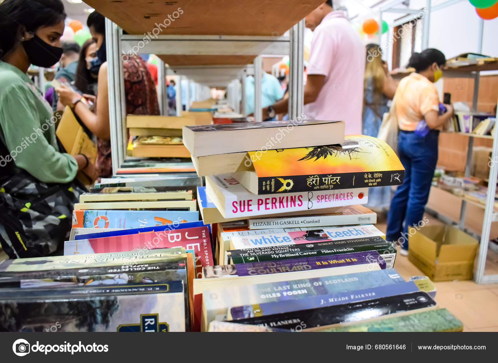 New Delhi India September 2023 Variety Books Shelf Book Stall – Stock