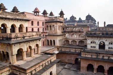 Orchha Sarayı Kalesi, Raja Mahal ve Chaturbhuj Tapınağı Jahangir Mahal, Orchha, Madhya Pradesh, Jahangir Mahal (Orchha Kalesi), Madhya Pradesh, Hindistan arkeolojik sahaları