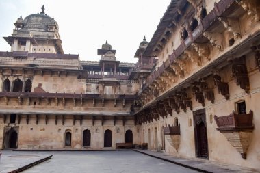 Orchha Sarayı Kalesi, Raja Mahal ve Chaturbhuj Tapınağı Jahangir Mahal, Orchha, Madhya Pradesh, Jahangir Mahal (Orchha Kalesi), Madhya Pradesh, Hindistan arkeolojik sahaları