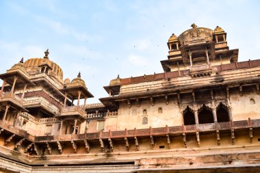 Orchha Sarayı Kalesi, Raja Mahal ve Chaturbhuj Tapınağı Jahangir Mahal, Orchha, Madhya Pradesh, Jahangir Mahal (Orchha Kalesi), Madhya Pradesh, Hindistan arkeolojik sahaları
