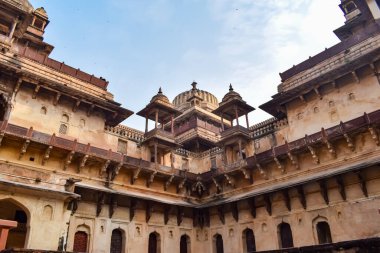 Orchha Sarayı Kalesi, Raja Mahal ve Chaturbhuj Tapınağı Jahangir Mahal, Orchha, Madhya Pradesh, Jahangir Mahal (Orchha Kalesi), Madhya Pradesh, Hindistan arkeolojik sahaları