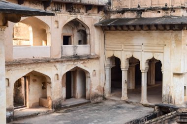 Orchha Sarayı Kalesi, Raja Mahal ve Chaturbhuj Tapınağı Jahangir Mahal, Orchha, Madhya Pradesh, Jahangir Mahal (Orchha Kalesi), Madhya Pradesh, Hindistan arkeolojik sahaları