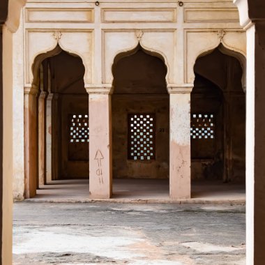 Orchha Sarayı Kalesi, Raja Mahal ve Chaturbhuj Tapınağı Jahangir Mahal, Orchha, Madhya Pradesh, Jahangir Mahal (Orchha Kalesi), Madhya Pradesh, Hindistan arkeolojik sahaları