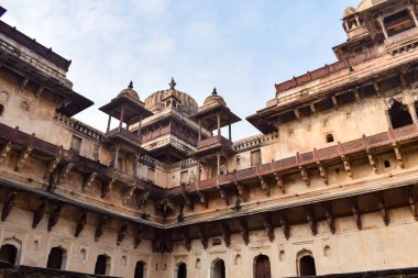 Orchha Sarayı Kalesi, Raja Mahal ve Chaturbhuj Tapınağı Jahangir Mahal, Orchha, Madhya Pradesh, Jahangir Mahal (Orchha Kalesi), Madhya Pradesh, Hindistan arkeolojik sahaları