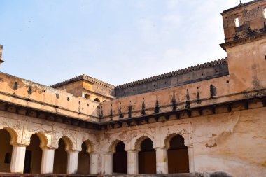 Orchha Sarayı Kalesi, Raja Mahal ve Chaturbhuj Tapınağı Jahangir Mahal, Orchha, Madhya Pradesh, Jahangir Mahal (Orchha Kalesi), Madhya Pradesh, Hindistan arkeolojik sahaları