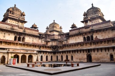 Orchha Sarayı Kalesi, Raja Mahal ve Chaturbhuj Tapınağı Jahangir Mahal, Orchha, Madhya Pradesh, Jahangir Mahal (Orchha Kalesi), Madhya Pradesh, Hindistan arkeolojik sahaları