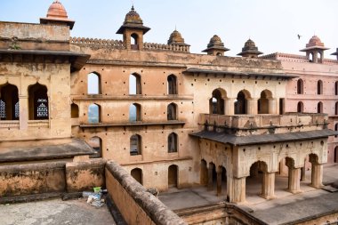 Orchha Sarayı Kalesi, Raja Mahal ve Chaturbhuj Tapınağı Jahangir Mahal, Orchha, Madhya Pradesh, Jahangir Mahal (Orchha Kalesi), Madhya Pradesh, Hindistan arkeolojik sahaları