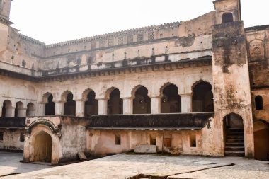 Orchha Sarayı Kalesi, Raja Mahal ve Chaturbhuj Tapınağı Jahangir Mahal, Orchha, Madhya Pradesh, Jahangir Mahal (Orchha Kalesi), Madhya Pradesh, Hindistan arkeolojik sahaları