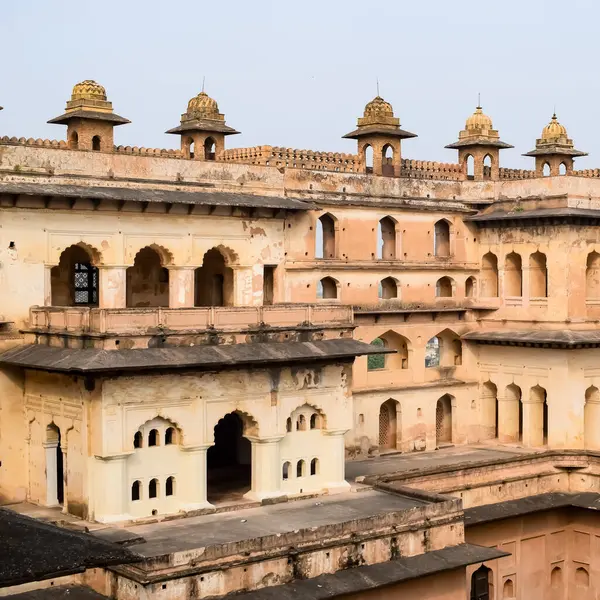 Orchha Sarayı Kalesi, Raja Mahal ve Chaturbhuj Tapınağı Jahangir Mahal, Orchha, Madhya Pradesh, Jahangir Mahal (Orchha Kalesi), Madhya Pradesh, Hindistan arkeolojik sahaları