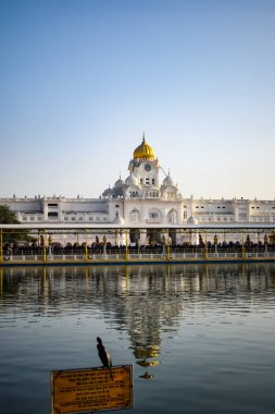 Altın Tapınak içindeki mimari detaylarının görüntüsü - Amritsar 'daki Harmandir Sahib, Punjab, Hindistan' daki ünlü Hint sih simgesi, Altın Tapınak, Amritsar, Hindistan 'daki Sihlerin ana mabedi