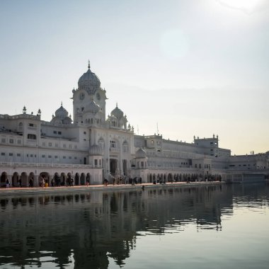 Altın Tapınak içindeki mimari detaylarının görüntüsü - Amritsar 'daki Harmandir Sahib, Punjab, Hindistan' daki ünlü Hint sih simgesi, Altın Tapınak, Amritsar, Hindistan 'daki Sihlerin ana mabedi