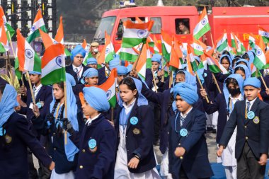 Delhi, Hindistan - 26 Aralık 2023 - Veer Bal Diwas, 10 ve son Sikh Guru Gobind Singh 'in dört oğlunun şehit olması anısına, Ocak 2021' de Modi 26 Aralık 'ta Veer Bal Diwas olarak gözlemlendiğini duyurdu.