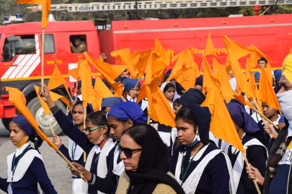 stock image Delhi, India - December 26 2023 - Veer Bal Diwas commemorates the martyrdom of the four sons of tenth and last Sikh Guru Gobind Singh, In Jan 2021 PM Modi announced Dec 26 observed as Veer Bal Diwas